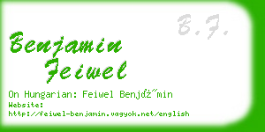 benjamin feiwel business card